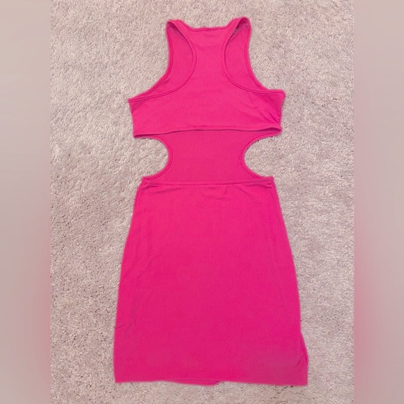 💥HP💥BODYCON Mini HALTER DRESS Pink size small NWOT - Picture 6 of 9
